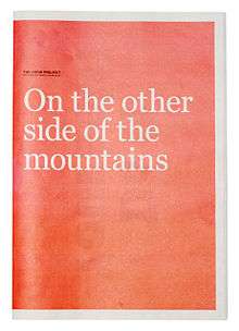 The newsprint "On the Other Side of the Mountains"