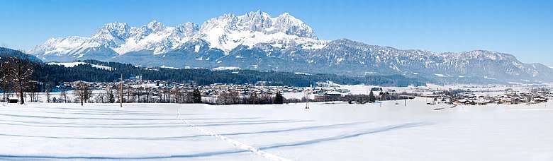 Panorama of Oberndorf in Tyrol