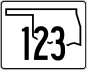State Highway 123 marker