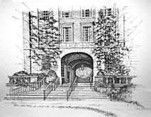 A Old sketch of Upham Hall