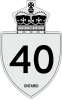 Highway 40 shield
