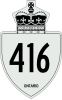 Highway 416 shield