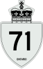 Highway 71 shield