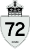 Highway 72 shield
