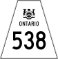 Highway 538 shield