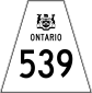 Highway 539 shield