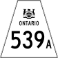 Highway 539A shield