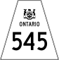 Highway 545 shield