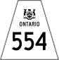 Highway 554 shield