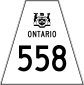 Highway 558 shield