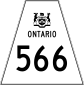 Highway 566 shield
