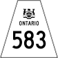 Highway 583 shield