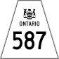 Highway 587 shield