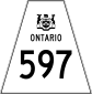 Highway 597 shield