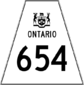Highway 654 shield