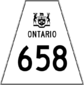 Highway 658 shield