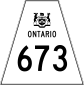 Highway 673 shield