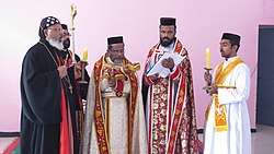 Liturgy celebrated by five men