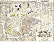 New Orleans' outfall canals in 1878