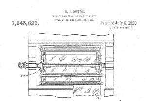 old drawing of a machine from a patent