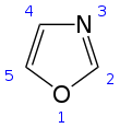 Skeletal formula with numbers