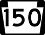 PA Route 150 marker