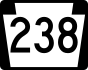 PA Route 238 marker