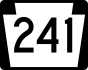 PA Route 241 marker