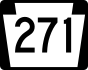 PA Route 271 marker