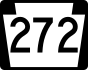 PA Route 272 marker