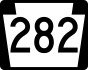 PA Route 282 marker