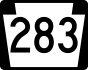 PA Route 283 marker