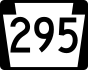 PA Route 295 marker