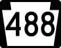 PA Route 488 marker