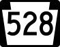 PA Route 528 marker