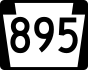 PA Route 895 marker