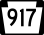 PA Route 917 marker