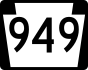 PA Route 949 marker