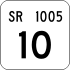 State Route 1005 inventory marker