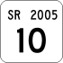 State Route 2005 inventory marker