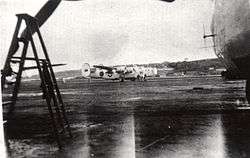 Planes at an airfield