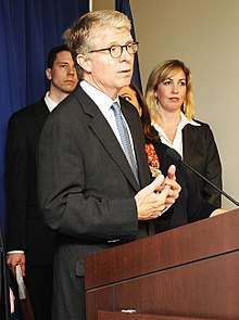 District Attorney Vance at a June 2011 press conference