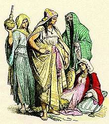 Costumes of Arab women, fourth to sixth century.