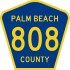 Palm Beach County Road 808 marker
