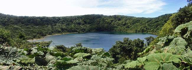 Lake Botos is an inactive crater within Poás Volcano National Park