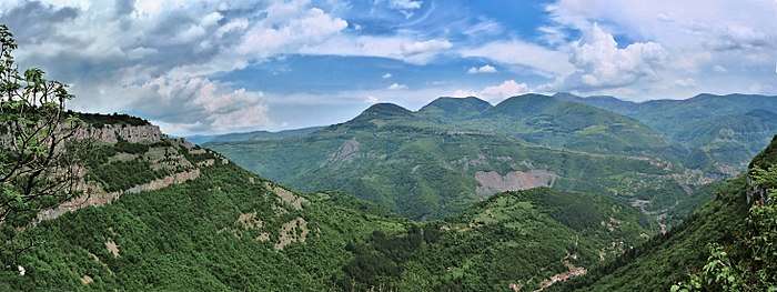 a panorama of the Iskar Gorge