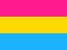 Pink, yellow, and light blue stripes.