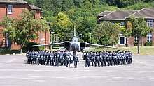 A Passing Out Parade at RAF Halton during July 2006.