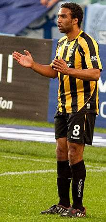 Paul Ifill later in his career when playing for Wellington Phoenix