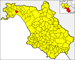 Pellezzano within the Province of Salerno